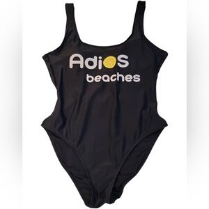 Black Women's One-Piece Swimsuit